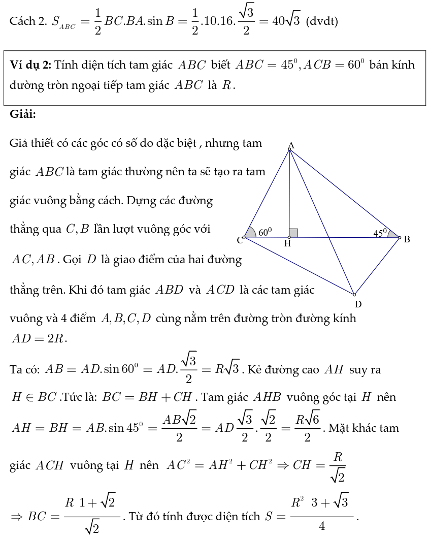 Hướng dẫn giải bài tập hệ thức lượng trong tam giác vuông-11
