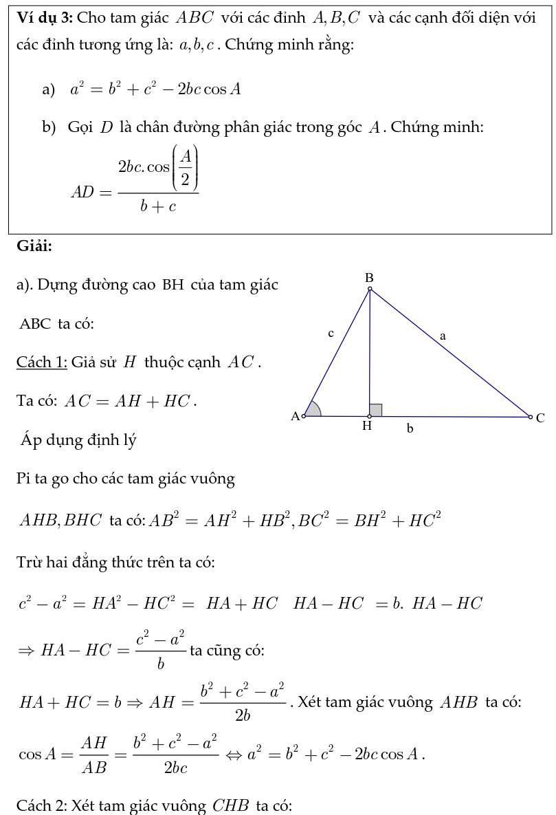 Hướng dẫn giải bài tập hệ thức lượng trong tam giác vuông-12