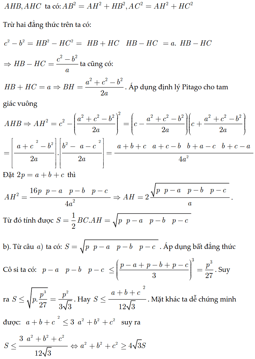 Hướng dẫn giải bài tập hệ thức lượng trong tam giác vuông-3