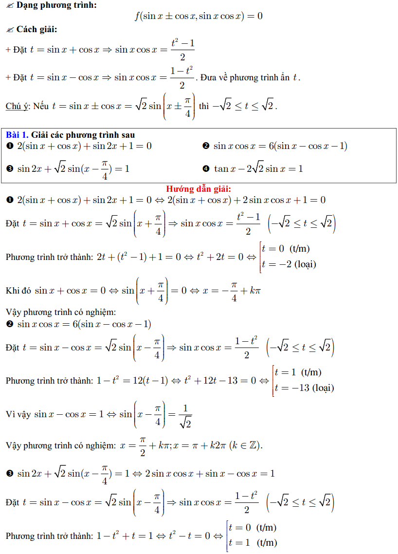 Cách giải một số dạng phương trình lượng giác-13
