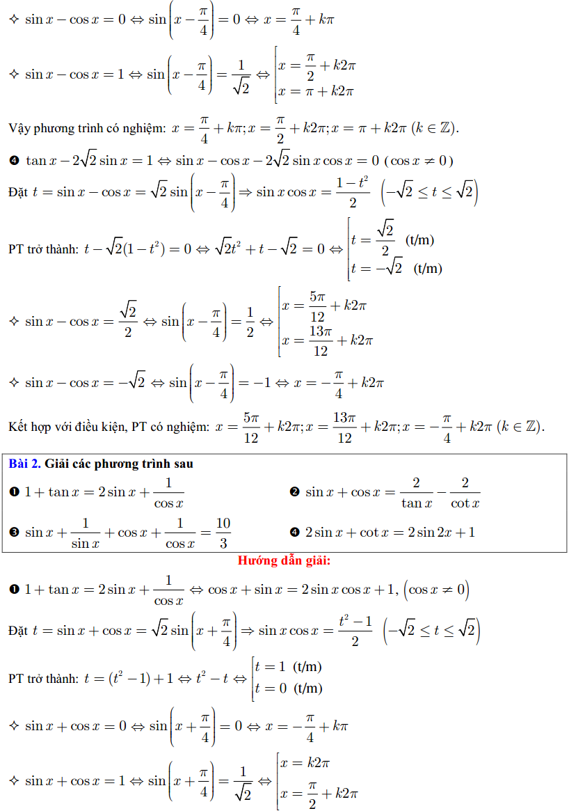 Cách giải một số dạng phương trình lượng giác-14