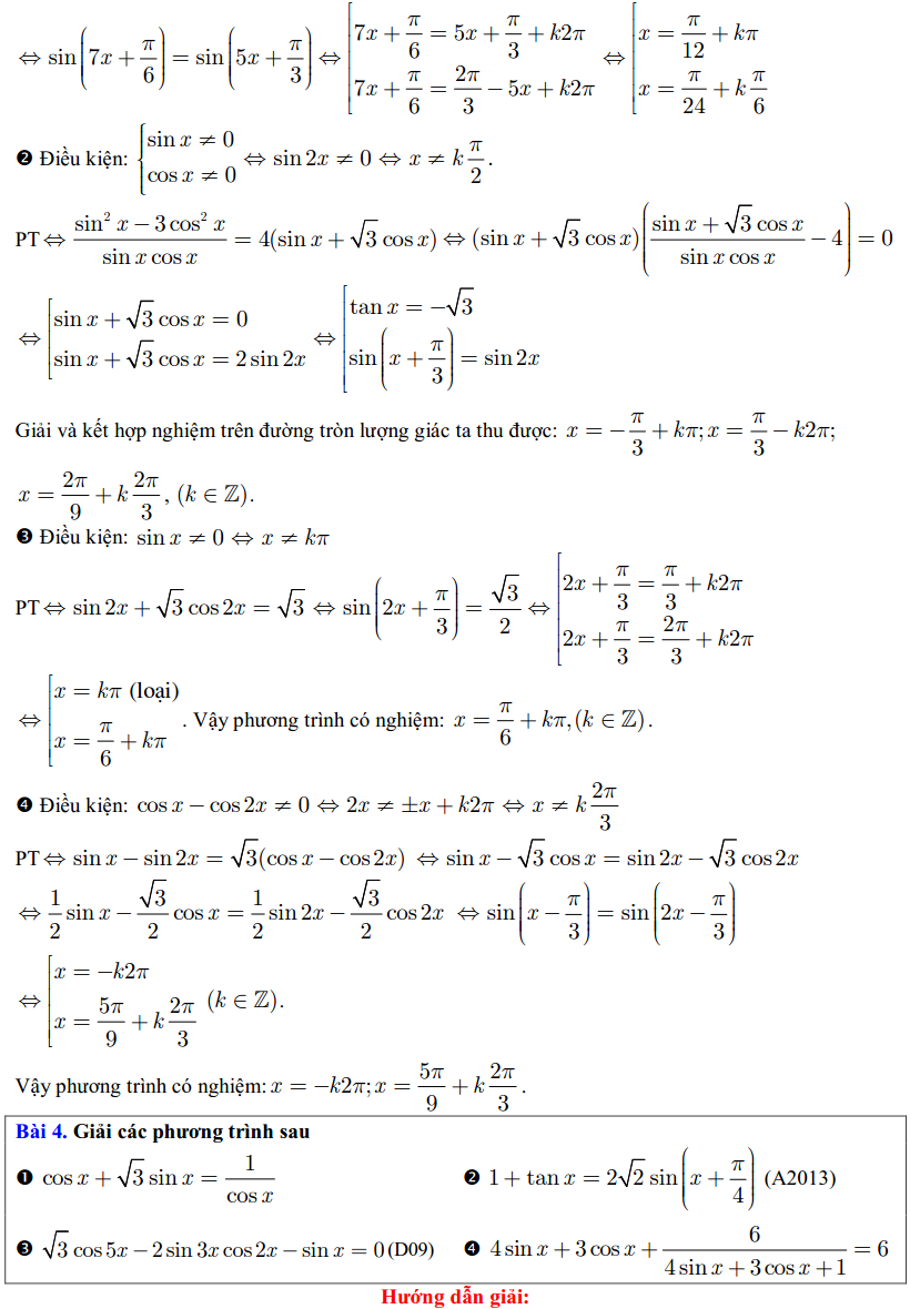 Cách giải một số dạng phương trình lượng giác-3