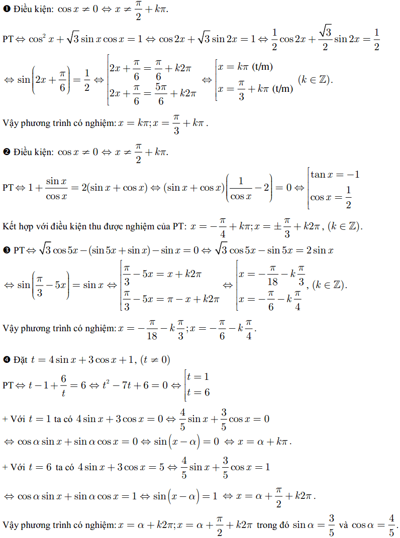 Cách giải một số dạng phương trình lượng giác-4