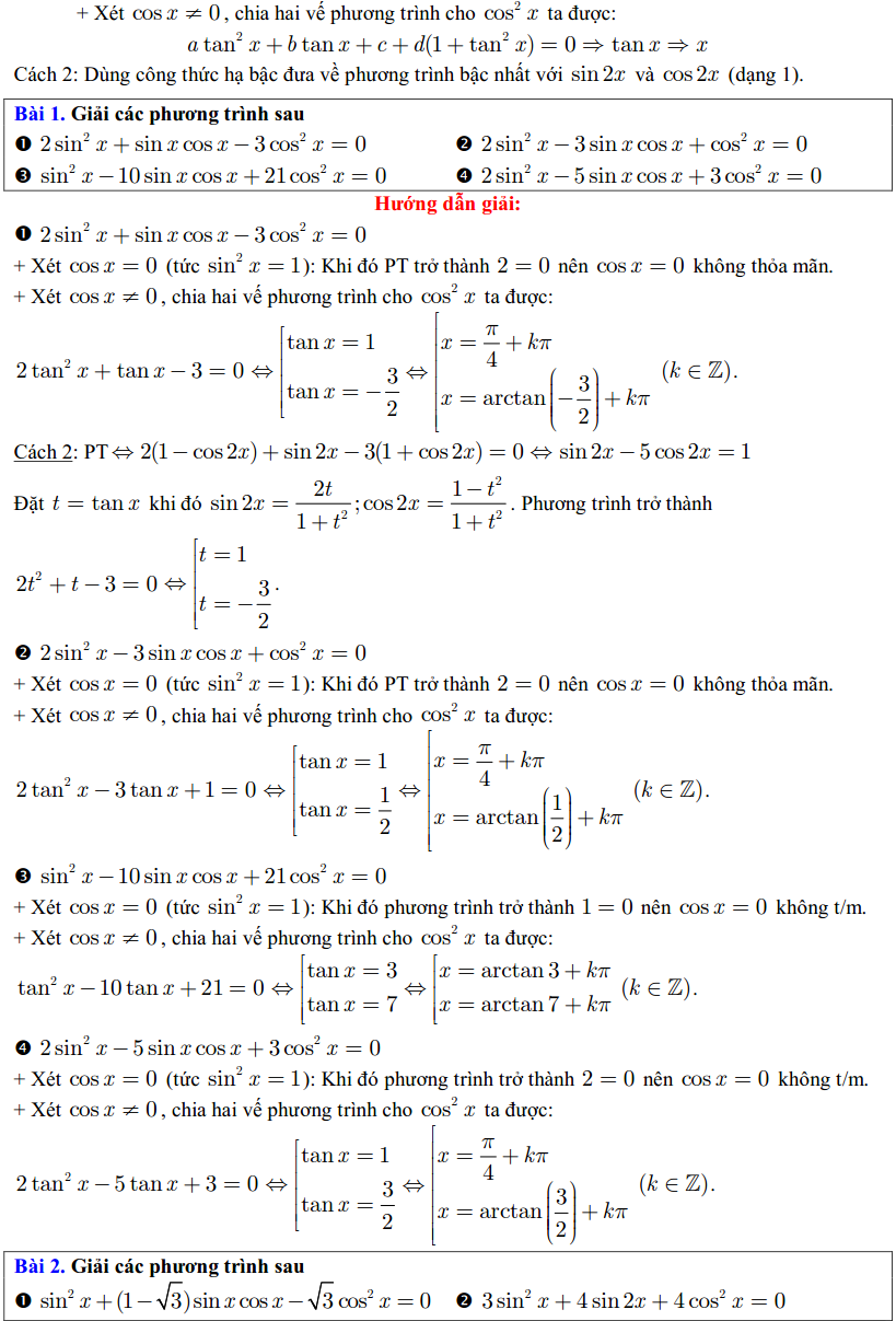 Cách giải một số dạng phương trình lượng giác-6