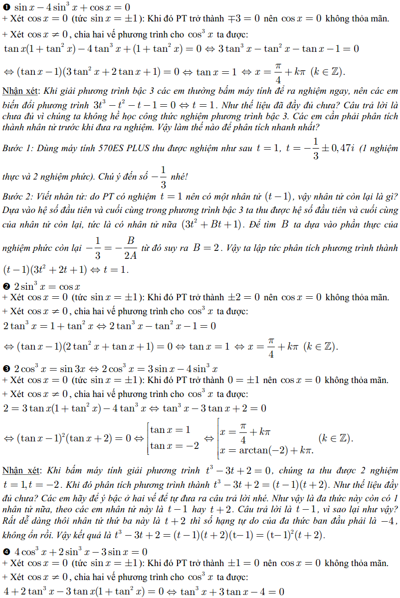 Cách giải một số dạng phương trình lượng giác-9