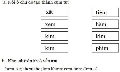 Đề thi HK1 môn Tiếng Việt lớp 1 tiểu học Kim An, Hà Nội 2014-2015