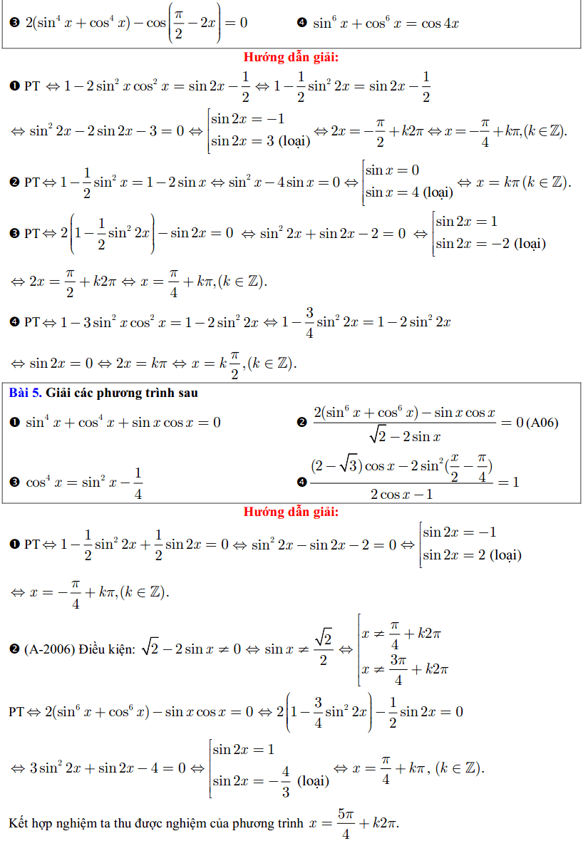 Phương trình lượng giác cơ bản lớp 11-4