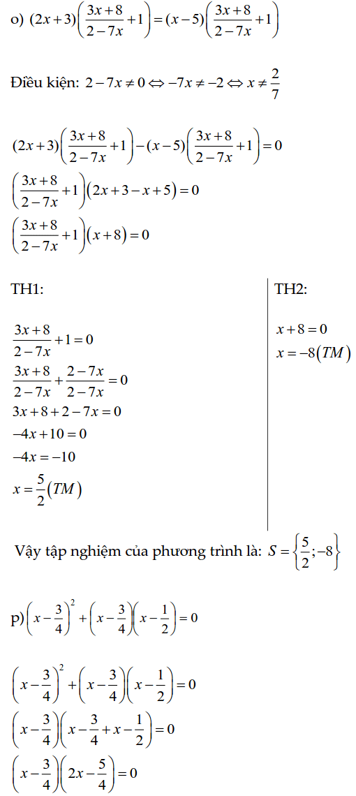 Bài tập phương trình bậc nhất, phương trình tích có lời giải-6